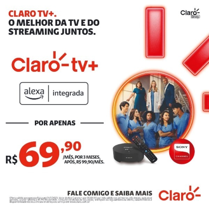 Claro tv+ libera pagamento via cartão de crédito e mais novidades